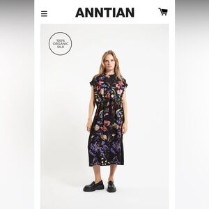 ANNTIAN Simple Dress in 100% silk